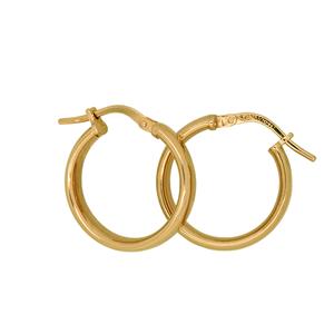 9 Carat Yellow Gold Sterling Silver Bonded Earrings