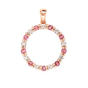 <p>Pink Tourmaline and Diamond Pendant, Total Diamond Weight 0.04ct</p>