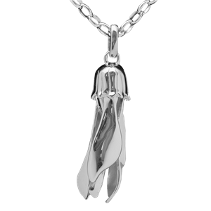 <p>Kowhai pendant with 50cm chain and box.</p>