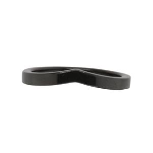 Black Zirconium Wishbone  Ring