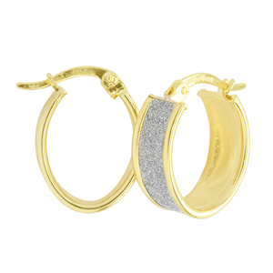 <p>9 Carat Yellow Gold Rhodium plated Earrings</p>
