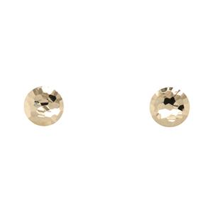 Hammered Round Stud Earrings