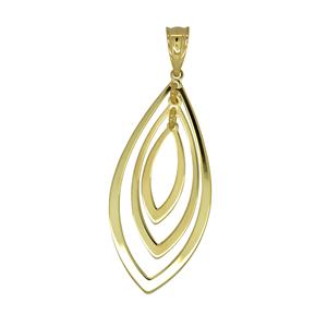 <p>9ct & Sterling Silver Bonded Pendant</p>