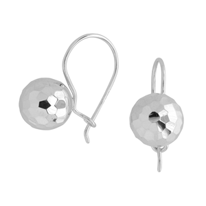 <p>Rhodium plated earrings</p>