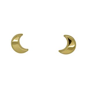 9 Carat Yellow Gold Moon Earrings