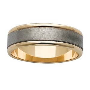 <p>Popular gold and titanium ring</p>