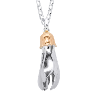 <p>Two tone Kowhai pendant with 50cm chain and box.</p>