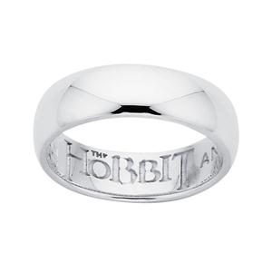 The Hobbit One RIng, plain outside with the official logo inside.


When Bilbo Baggins finds The One Ring it only appears to be a plain gold band, but he soon learns that there is more to this trinket than meets the eye.

 

It will be Frodo Baggins, however, who discovers its true purpose.

 

Comes with the Official Hobbit Pouch.

